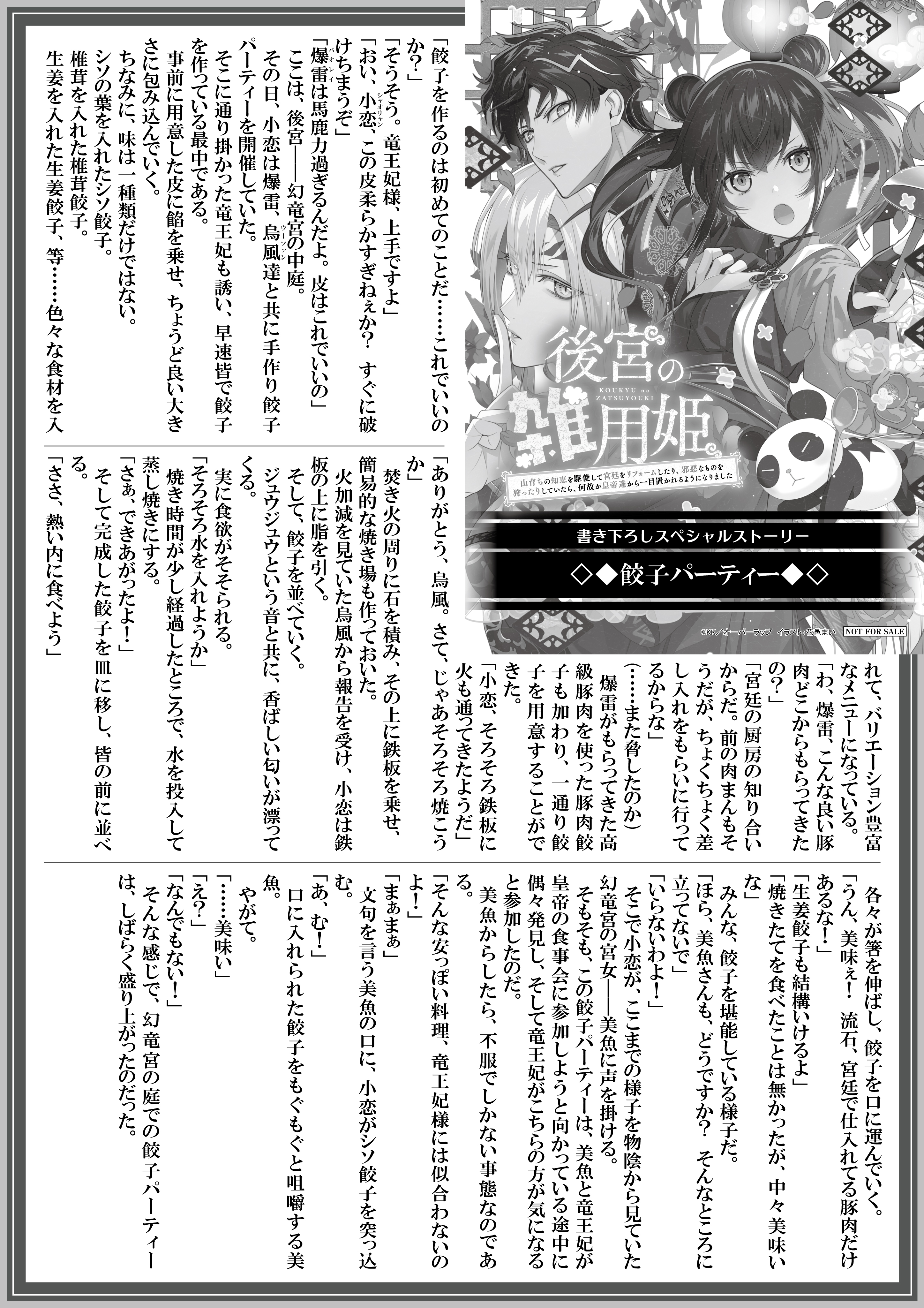 【ノベルス】『後宮の雑用姫 2』A4SSペーパー